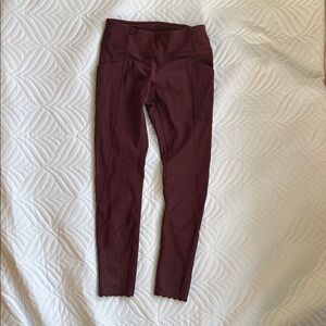 Lululemon Athletica Deep Burgundy Leggings